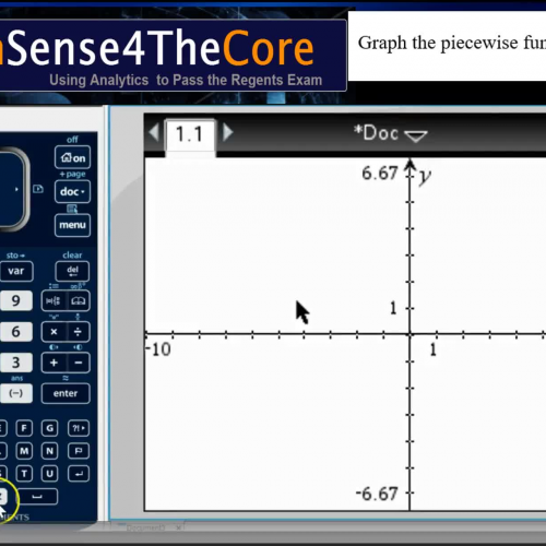 Graphing Piecewise Functions on the Texas Instruments Nspire