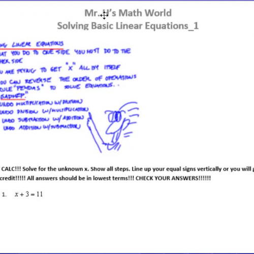 Solving Basic Linear Equations_1