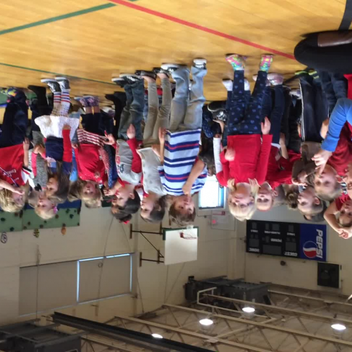 Room 14 sings One Small Voice for the Veterans' Day program