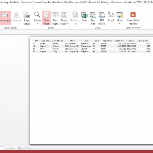ACCESS Chapter 1 Bavant Publishing  PART 2