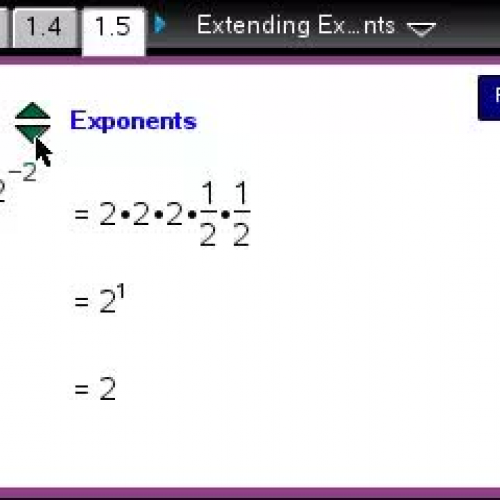 Extending Exponents  [TI Building Concepts Preview Video]