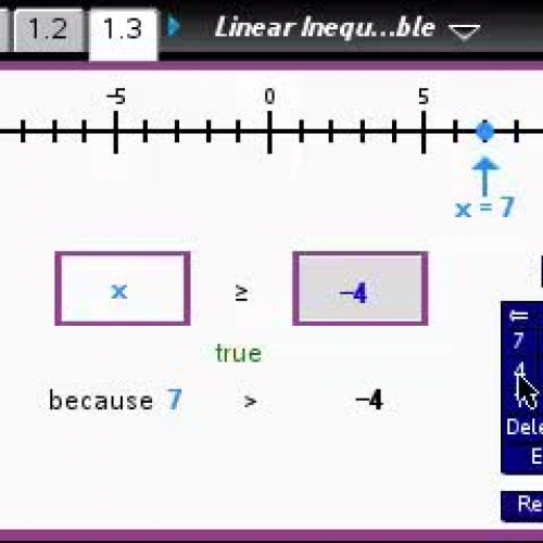 Linear Inequalities in One Variable  [TI Building Concepts Preview Video]