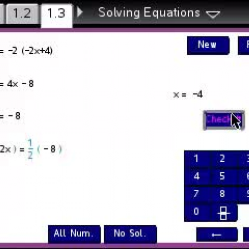 Solving Equations  [TI Building Concepts Preview Video]