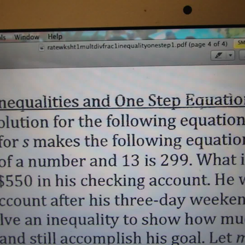 solving inequalities