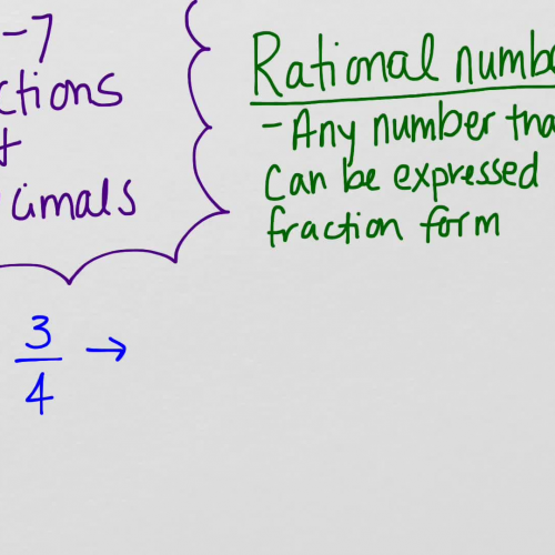 3-7 Decimals and Fractions