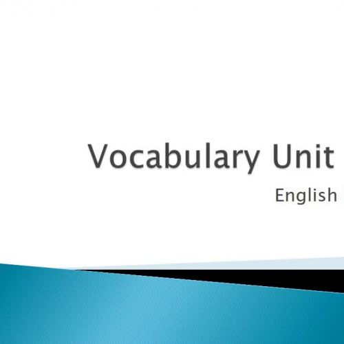 Unit 4 Vocabulary-English1A
