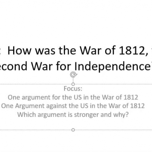 Module 4.1:  The War of 1812