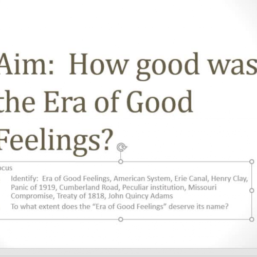 4.2 Era of Good Feelings