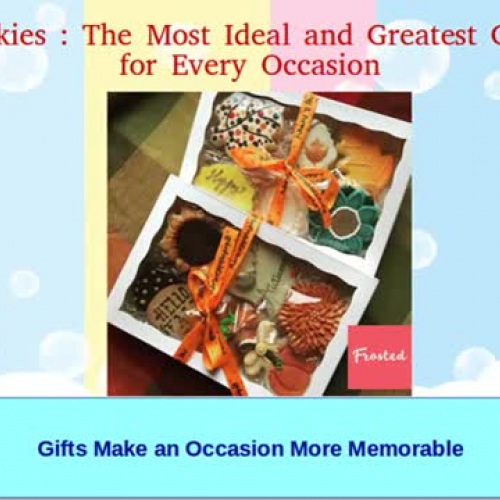 Makes Occasion Memorable with 3D Shaped Cookies