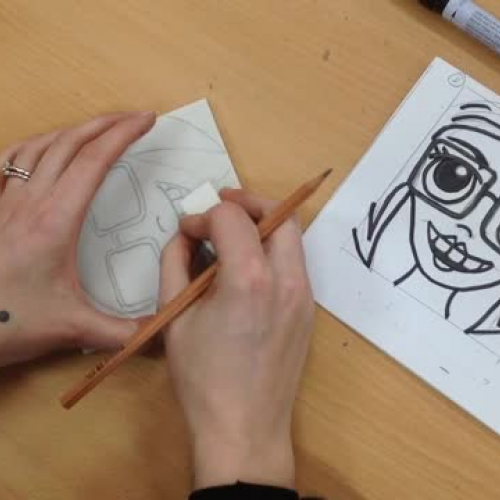 Grade 6 Lino print design