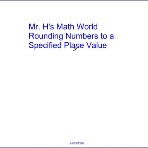 Rounding Numbers to a Specified Place Value