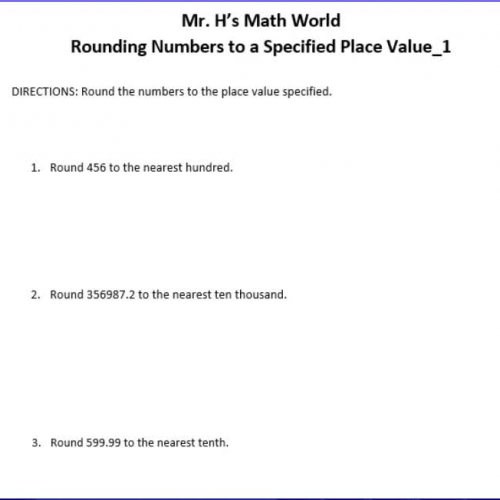 Exercises_Rounding Numbers to a Specified Place Value_1