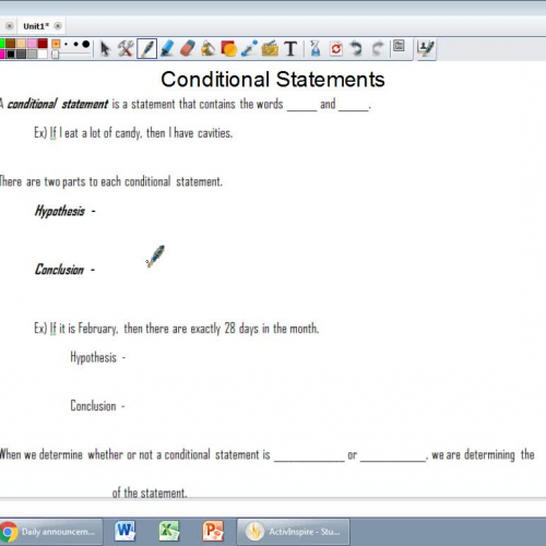 Conditional Statements