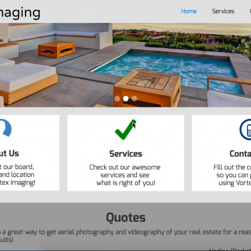 Navigating through vortex imaging website