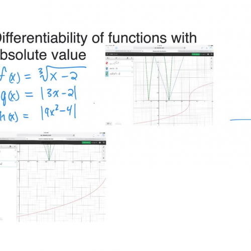 Differentiability with Functions and Absolute Value