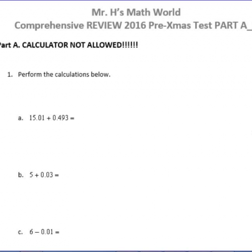 Comprehensive REVIEW for Pre-XMas Test Part A_1