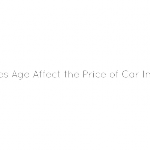 How does Age Affect  the Price of Car Insurance?