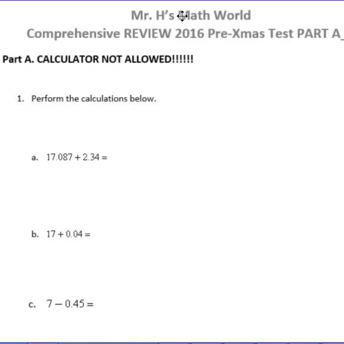 Comprehensive REVIEW 2016 Pre XMast Test Part A_2