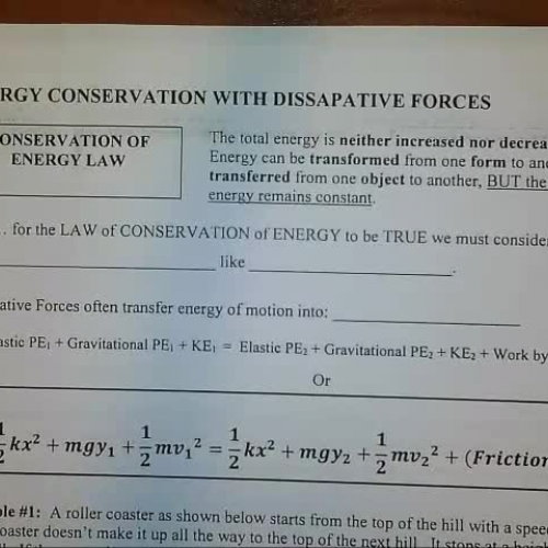 Energy Conservation with Dissipative Forces