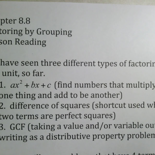 SSHSMATH - Ch 8 Sect 8 Day 1