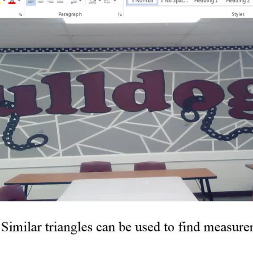 Similar Triangles, Finding Missing Sides - notes