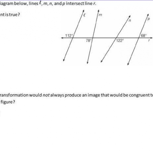 Dilations Exam Questions