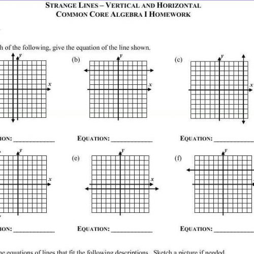 Strange Lines HW