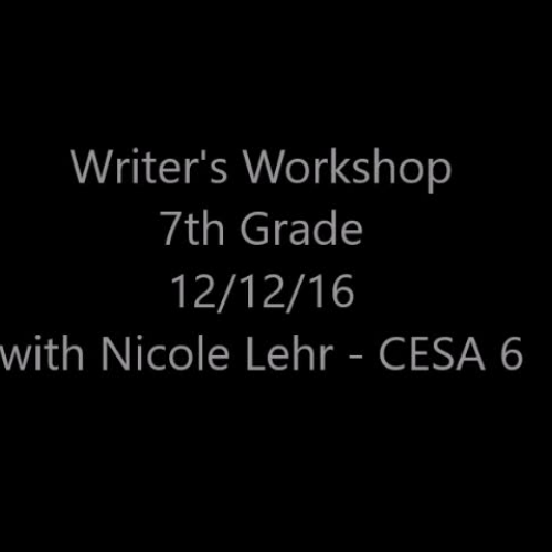 Modeled Lesson - Writer's Workshop