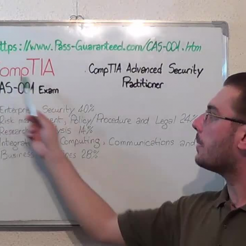 CAS-001 – Practice Exam Test Questions CompTIA
