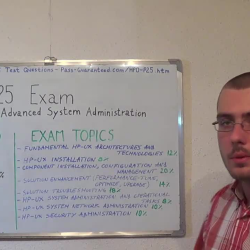 HP0-P25 – Practice Exam Test Questions HP