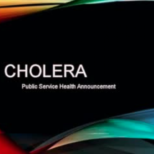 Public Service Health Announcement on Cholera