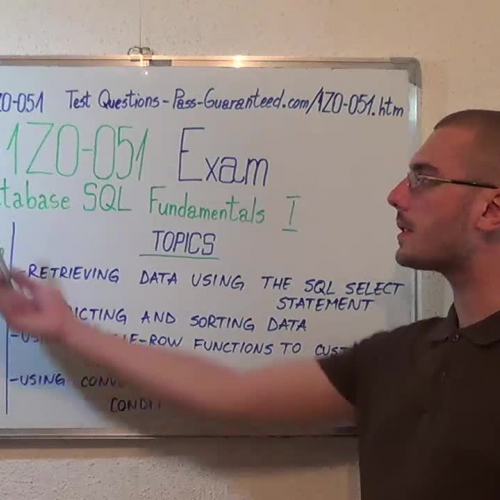 1Z0-051 – Practice Exam Test Questions Oracle