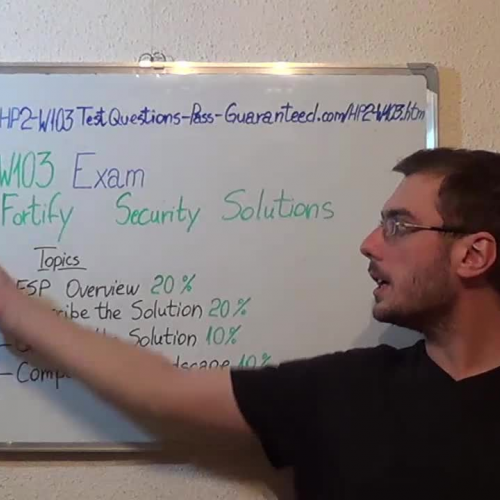 HP2-W103 – Practice Exam Test Questions HP