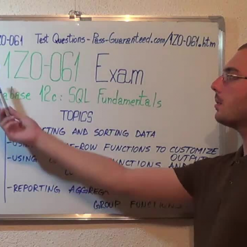 1Z0-061 – Practice Exam Test Questions Oracle