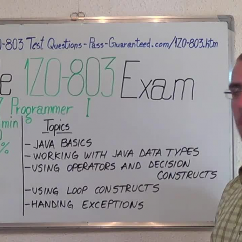 1Z0-803 – Practice Exam Test Questions Oracle