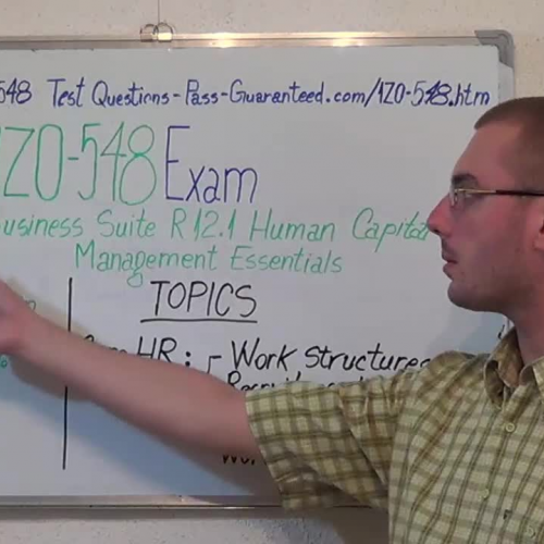 1Z0-548 – Practice Exam Test Questions Oracle