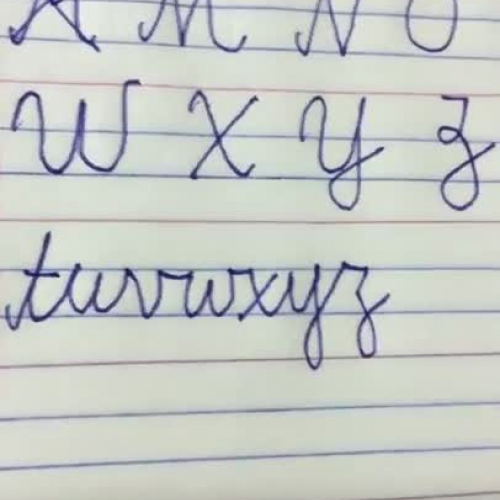 Cursive Writing