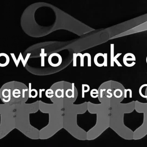 How to make a Gingerbread person chain