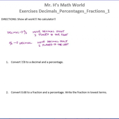 Exercises Decimals_Percentages_Fractions_1