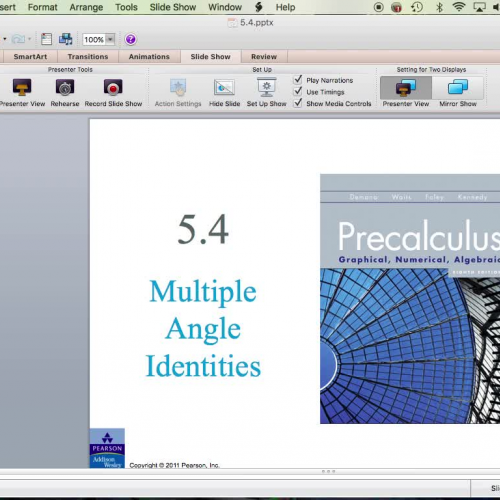 Precalculus 5.4a