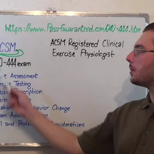 040-444 – Practice Exam Test Questions ACSM