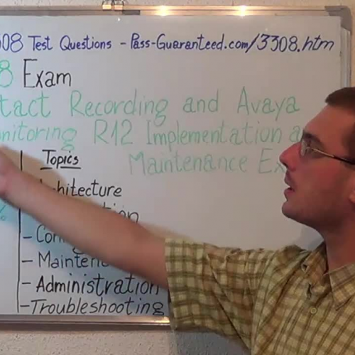 3308 – Practice Exam Test Questions Avaya