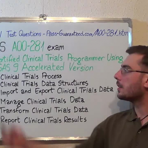 A00-281 – Practice Exam Test Questions SAS Institute