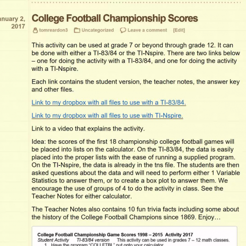 College Football Championship Scores 