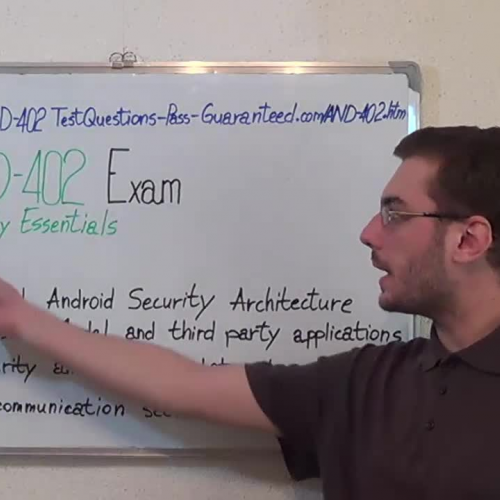 AND-402 – Practice Exam Test Questions Android