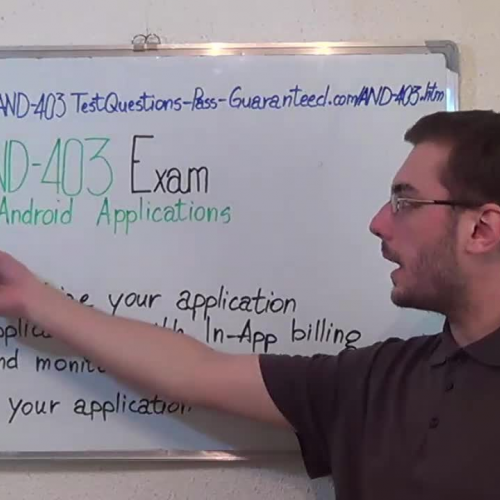 AND-403 – Practice Exam Test Questions Android