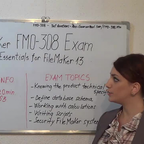 FM0-308 – Practice Exam Test Questions FileMaker