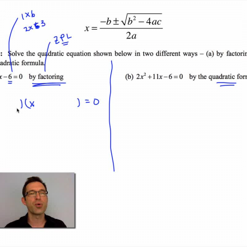 Common Core Algebra II.Unit 8.Lesson 6.The Quadratic Formula