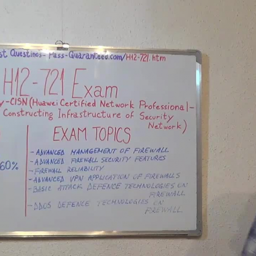 H12-721 – Practice Exam Test Questions Huawei