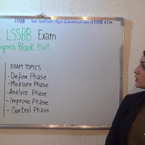 LSSBB – Practice Exam Test Questions Six Sigma